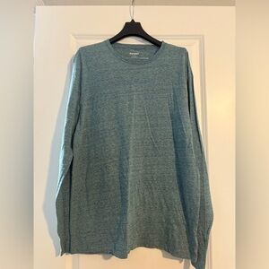 Old Navy Men’s L long sleeve tee soft washed turquoise heather